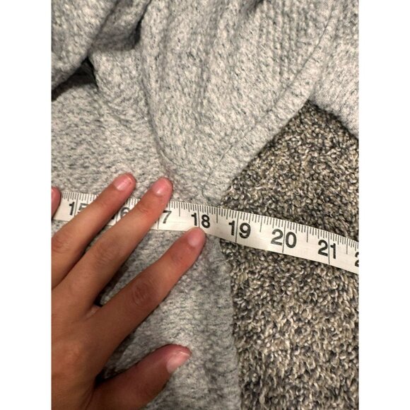 Lululemon At Ease Hoodie Heathered Melody Light Grey / Black XS EUC - Picture 4 of 5